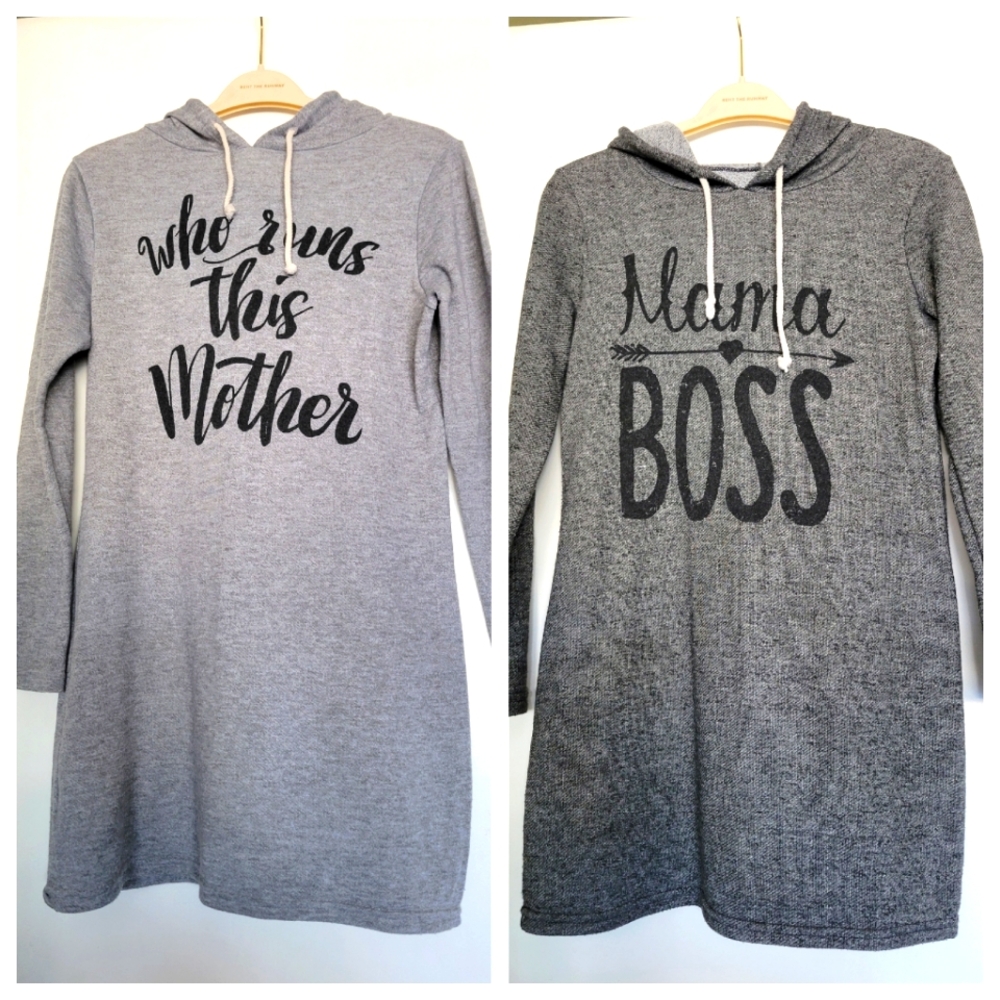 Bundle of 2 Maternity Long Hoodie Grey Size‎ Large